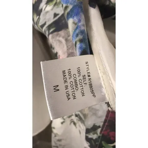 Adam Lippes Botanical Floral Zip Front Fit & Flare Jacket Size M - Picture 8 of 11